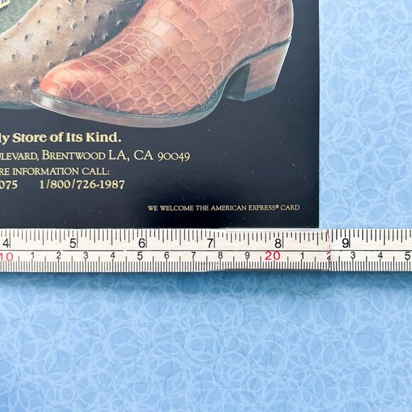 Falconhead Boots Belts Buckles Vintage Ad – Western Fashion Art Print - Picture 6 of 7